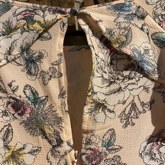 NWOT Cotton On Retro Floral Pink Dress Size M - Picture 7 of 9